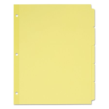 AVERY DENNISON Index Dividers 5 Tab, Multicolor, Pk36, Size: Letter 11501